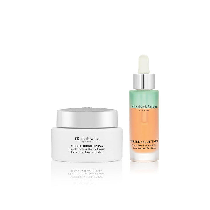 Visible Brightening Clearly Radiant Bounce Cream and CicaGlow Concentrate Set