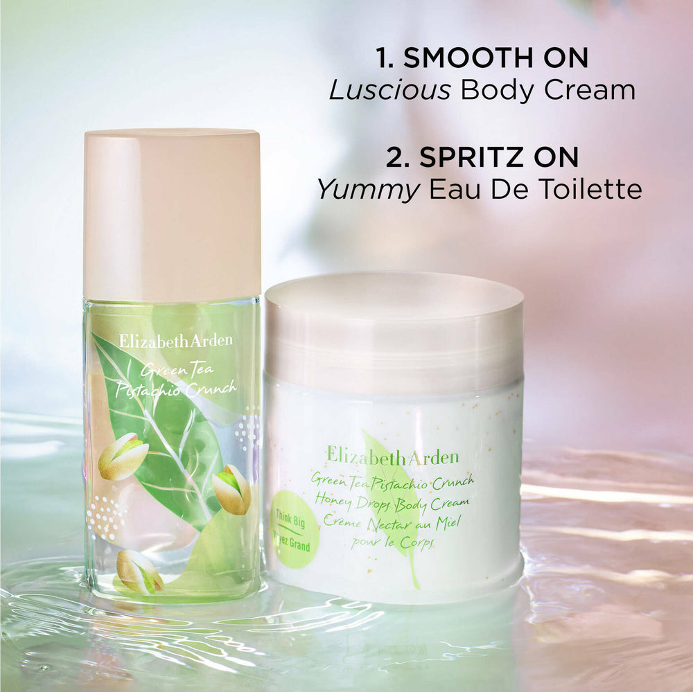 Step 1 Smooth on body cream, Step 2 Spritz on fragrance