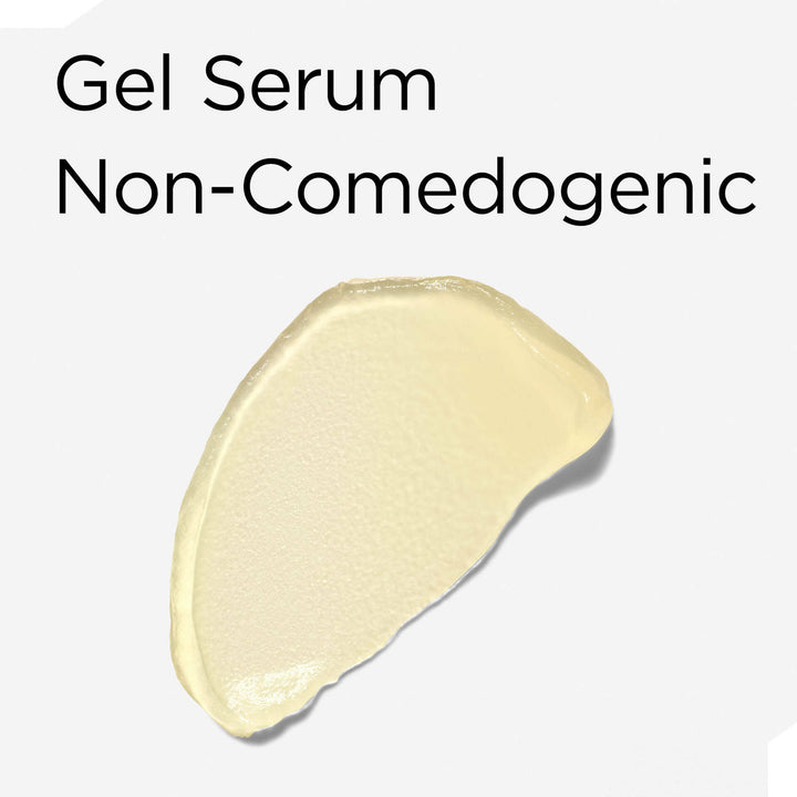 Texture is gel serum and non-comedogenic