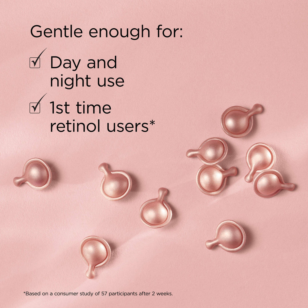 Gentle enough for day and night use and 1st time retinol users* *Based on a consumer study of 57 participants after 2 weeks.