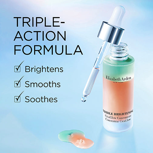 Triple-Action Formula- brightens, smooths and soothes