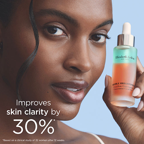 Improves skin clarity by 30%* *Based on a clinical study of 32 women after 12 weeks