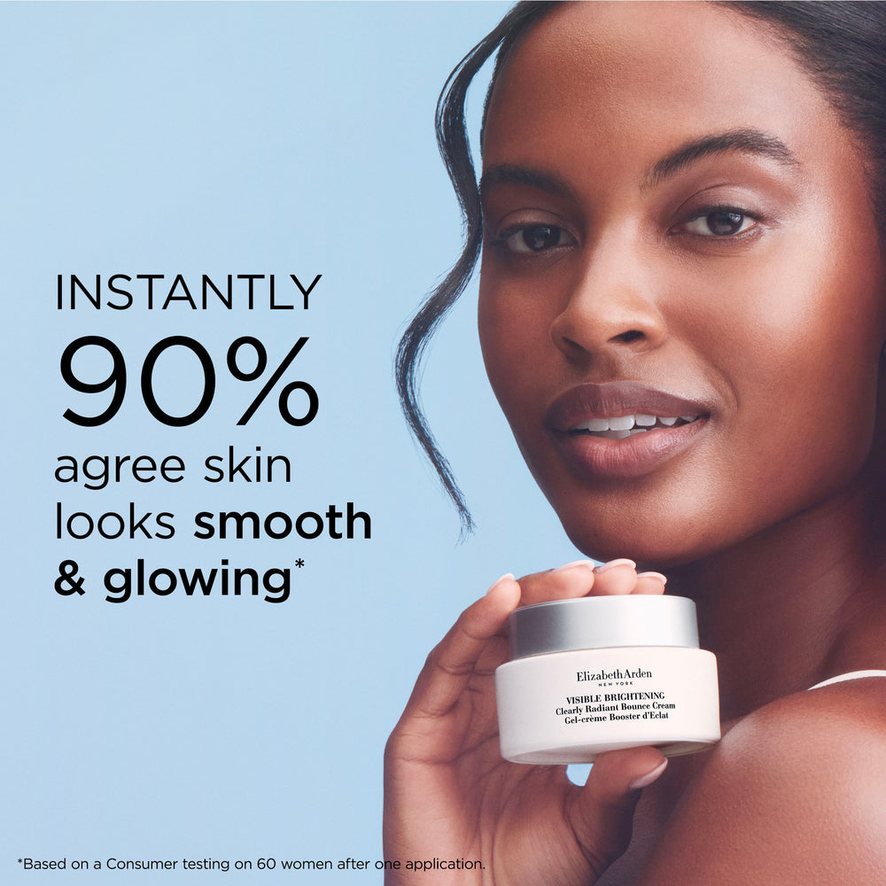 Visible Brightening Bounce Cream instantly 90% agree skin looks smooth and glowing*