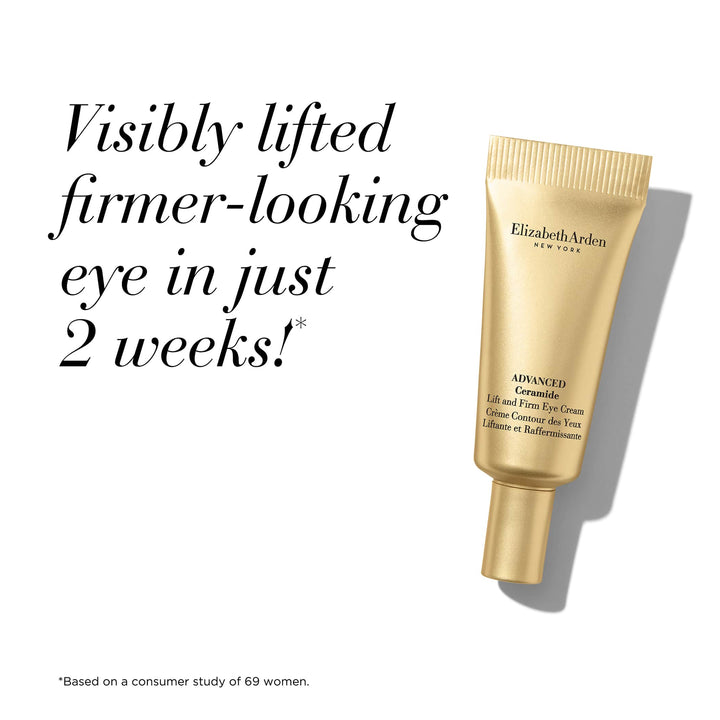 Visibly lifted firmer-looking eye in just 2 weeks!* *Based on a consumer study of 69 women.