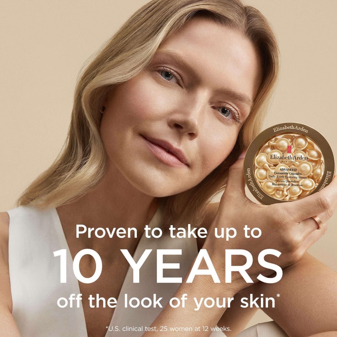 Proven to take up to 10 years off the look of your skin* *US clinical test, 25 women at 12 weeks.