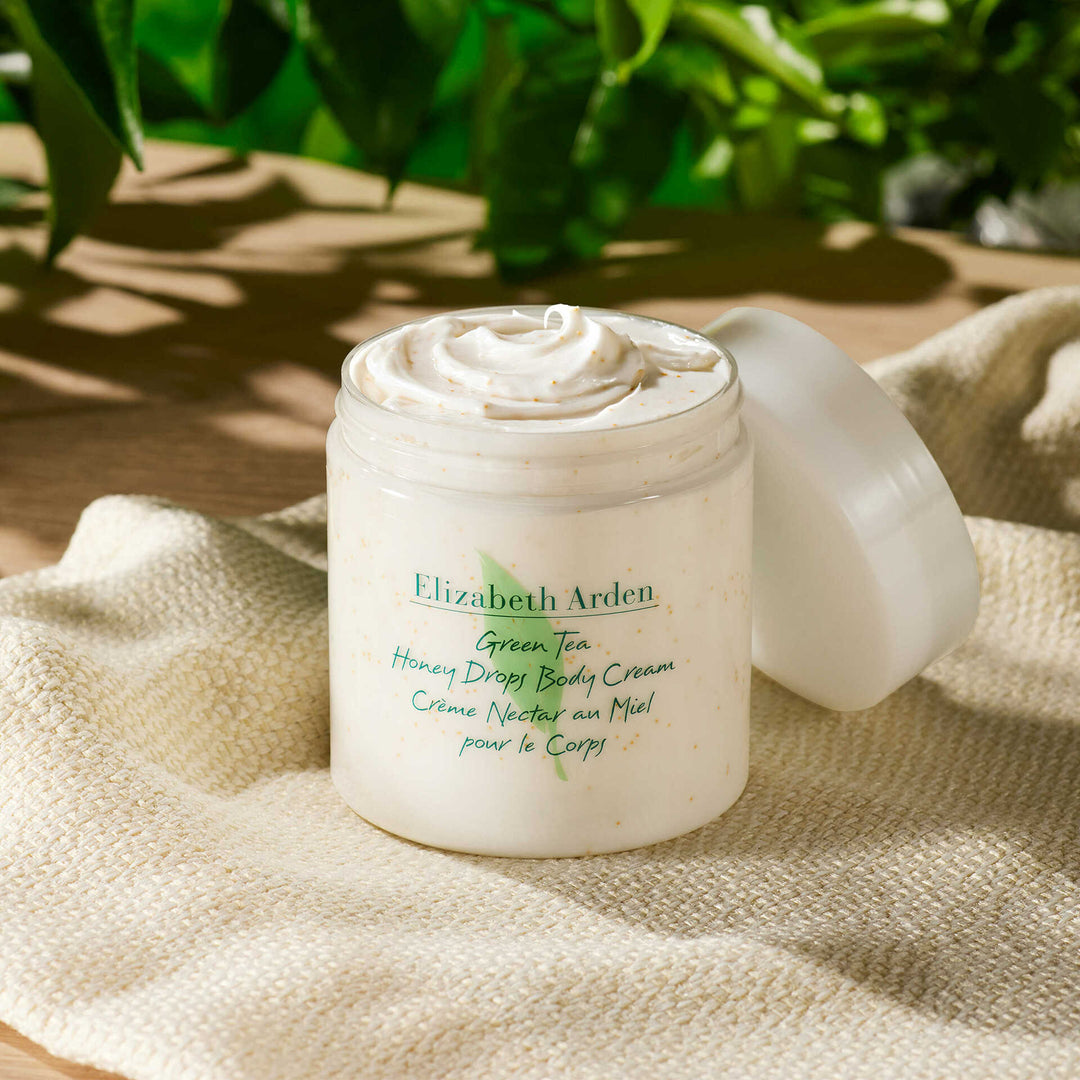 Green Tea Honey Drops Body cream with texture